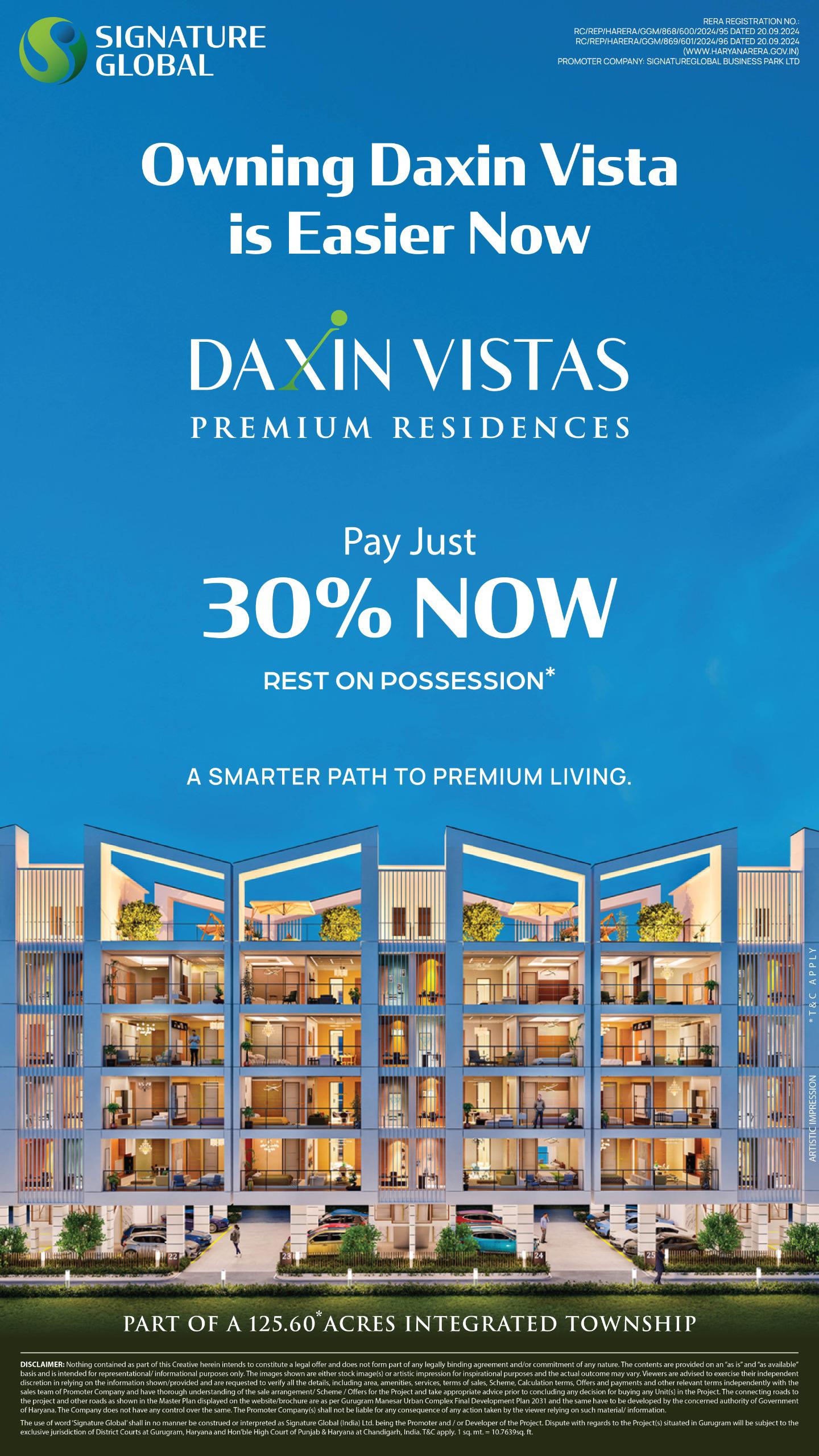 SG DAXIN VISTAS — Residential project in SOHNA ROAD , Gurugram