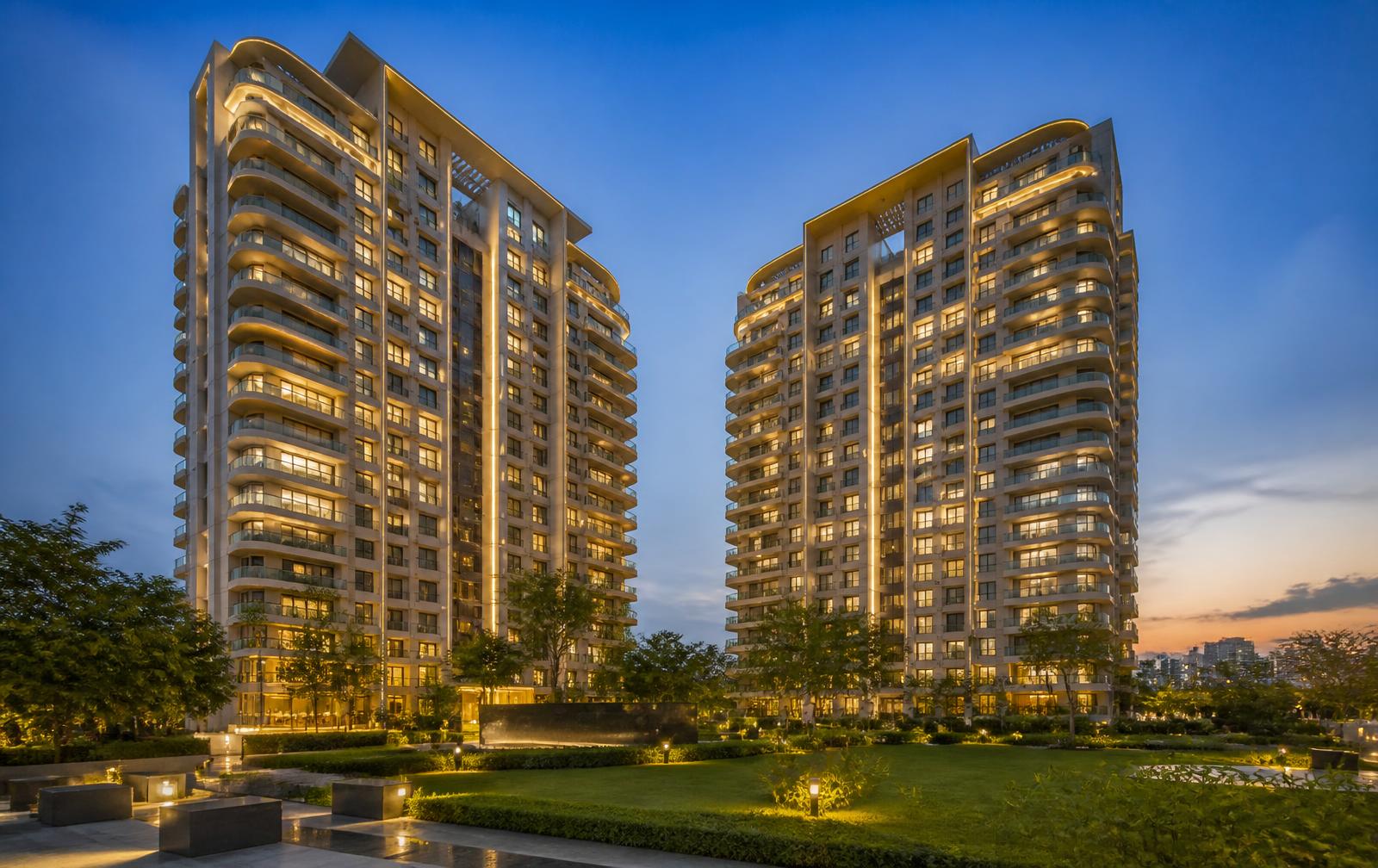 SPJ Old Gurgaon Residential — luxury 3 BHK towers in Sector 14, Gurugram (representative image)